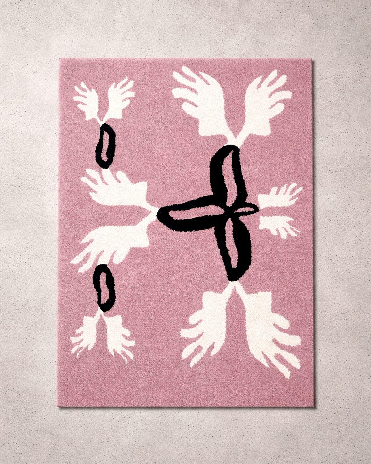Creation of the selected piece transformed into a rug.