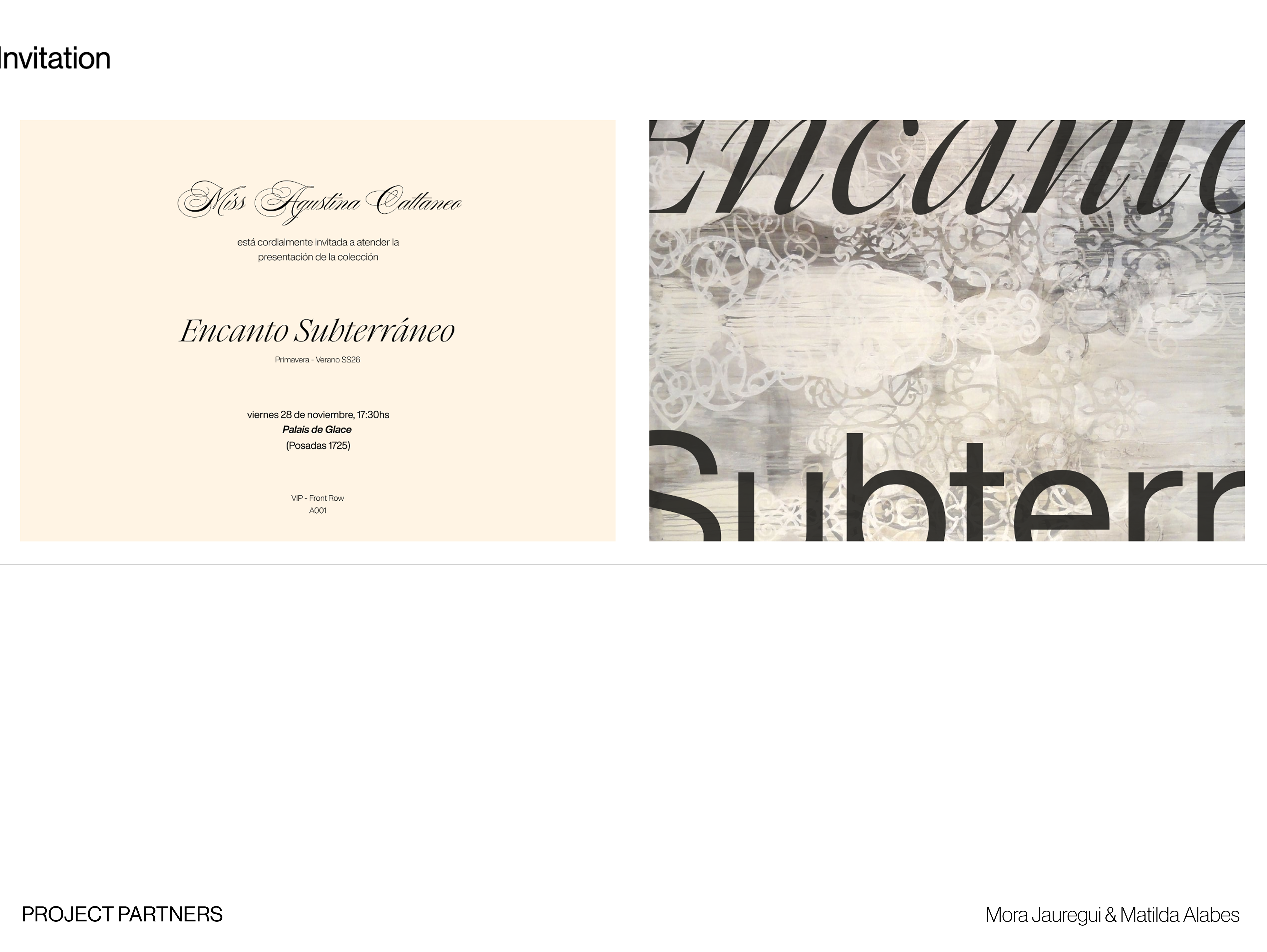 Invitation and partners.