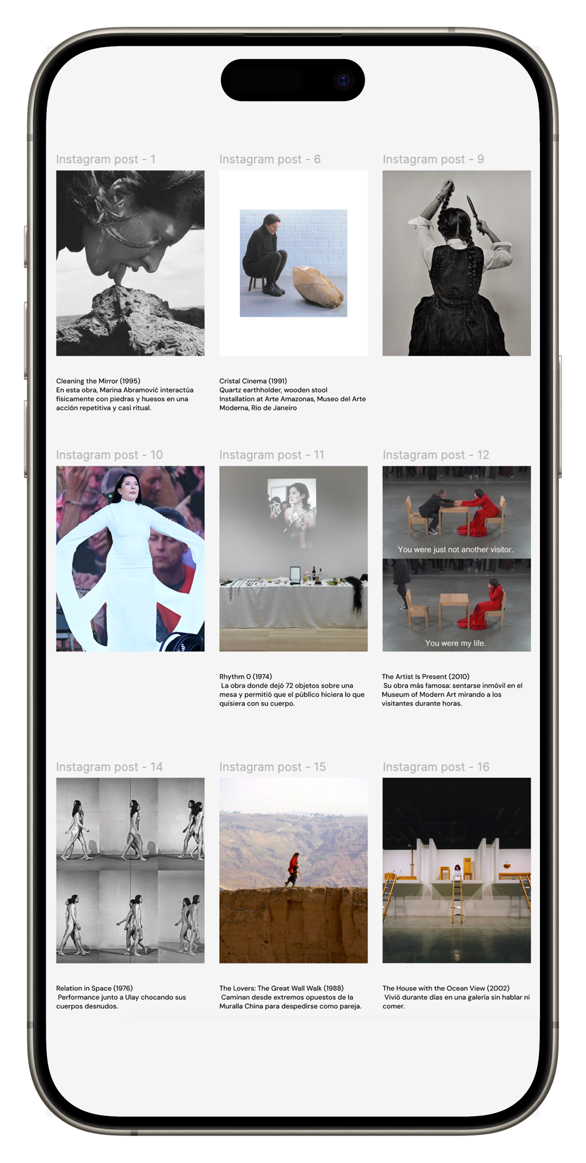 Selección editorial sobre Marina Abramović.